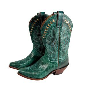 Justin Boots Women’s Size 8.5 B Turquoise Damiana Western Cowgirl Boots L4302